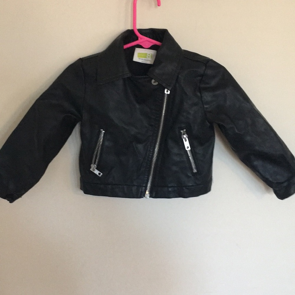 Black leather jacket